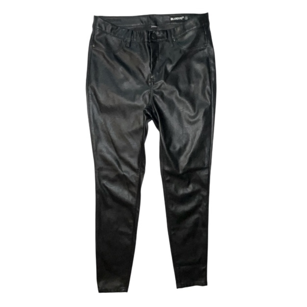 Blank NYC Black Faux Leather Pants Skinny Leg Size 30